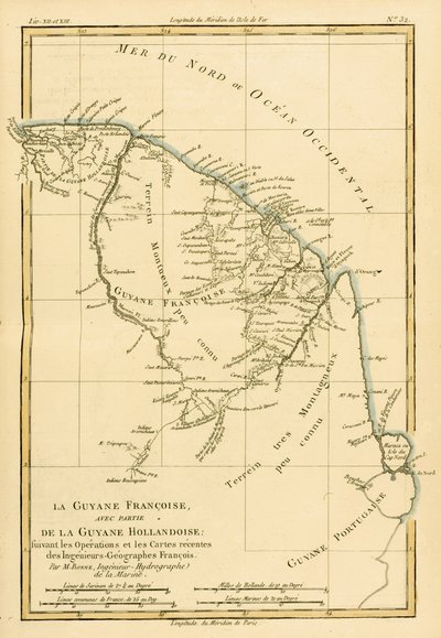 French Guyana, with Part of Dutch Guyana, from 